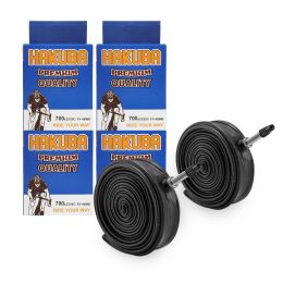 Elecony 4 Pack Lightweight 26 27.5 29 Mountain Bike 48mm Schrader Valve, 700x23 25C Road Bike Replacement Inner Tubes Presta Valve 48mm for Road Bikes