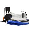 Inflatable Kayak Set with Paddle & Air Pump; Portable Recreational Touring Kayak Foldable Fishing Touring Kayaks; Tandem 2 Person Kayak