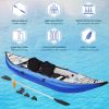 Inflatable Kayak Set with Paddle & Air Pump; Portable Recreational Touring Kayak Foldable Fishing Touring Kayaks; Tandem 2 Person Kayak