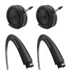 Elecony 4 Pack Lightweight 26 27.5 29 Mountain Bike 48mm Schrader Valve, 700x23 25C Road Bike Replacement Inner Tubes Presta Valve 48mm for Road Bikes