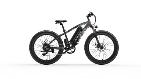 US Stock shipping 26 inch Fat Tire Electric Mountain Bike 1000w Motor GOGOBEST 48V 13ah Battery 7 Speed Off Road Electric Bike (Color: Black)