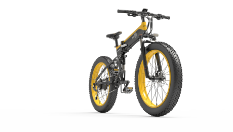 New Designer Bezior X1500 Full Suspension 1500W Motor 48V Electric Bike 26inch Wheel Foldable Dirt Ebike For Adult (Color: Yellow)