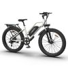 AOSTIRMOTOR Hot Fat Tire Adults Electric Bicycle 26 In. Electric Mountain Bike; 48V 13AH ; S07-G(White)