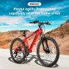 Elecony 24 inch Mountain Bike for Teenagers; Shimano 21 speed mechanical disc brake; black/red/green