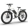 AOSTIRMOTOR Hot Fat Tire Adults Electric Bicycle 26 In. Electric Mountain Bike; 48V 13AH ; S07-G(White)