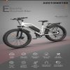AOSTIRMOTOR Hot Fat Tire Adults Electric Bicycle 26 In. Electric Mountain Bike; 48V 13AH ; S07-G(White)
